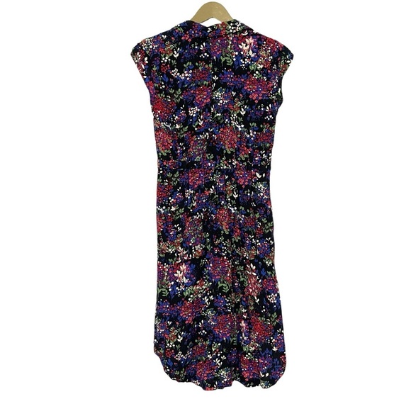 Anthropologie 52 Conversations Dark Floral Dress With Pocket US 2 Prairie Boho - Picture 3 of 6